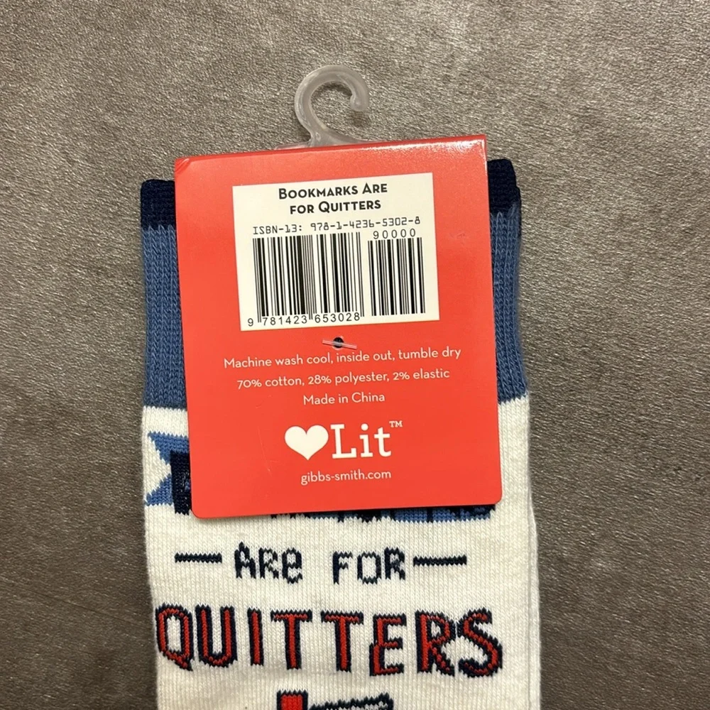 Lit Socks Bookmarks Are For Quitters
